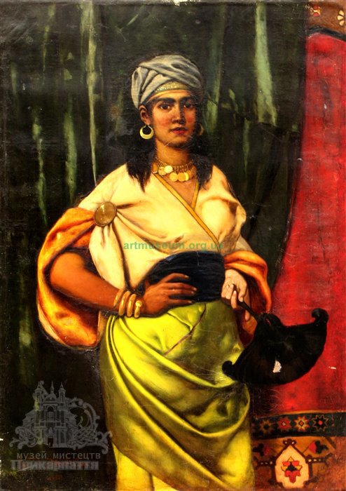 Людомир Бенедиктович (1844–1926) «Портрет жінки у східному одязі» -artmuseum.org.ua